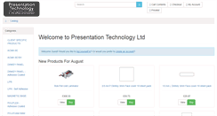 Desktop Screenshot of presentationtechnology.co.uk