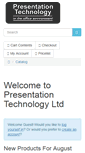 Mobile Screenshot of presentationtechnology.co.uk